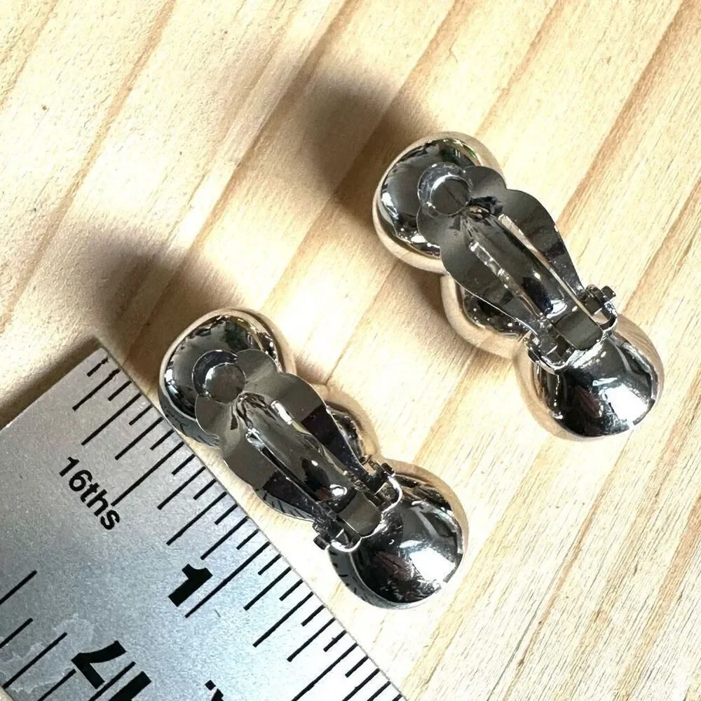 Swarovski Swan Logo Crystal Clip-On Earrings